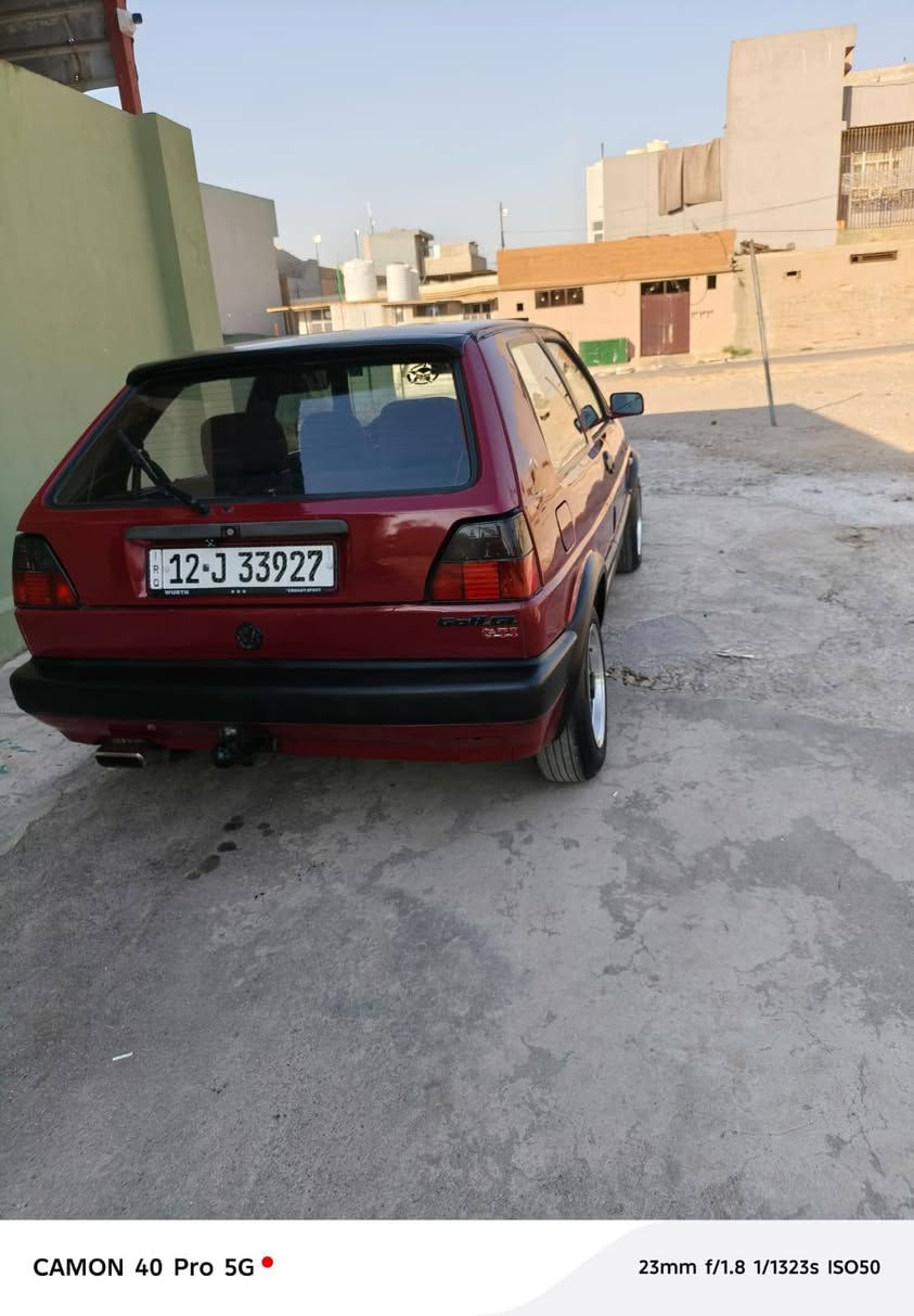 كولف عضم موديل 1991
سنويه 2030
تبريد ثلج 🧊
شاشه كاربلي
تايرت جدد
ويل BBS
طخم جديد
داخل جديد وضع شركه 
كير محرك شرط
السياره كفاله عامه
ما ينقصه ربع
شرط التحويل كوبون اكتروني 
رقم  ***********
رقم ***********
