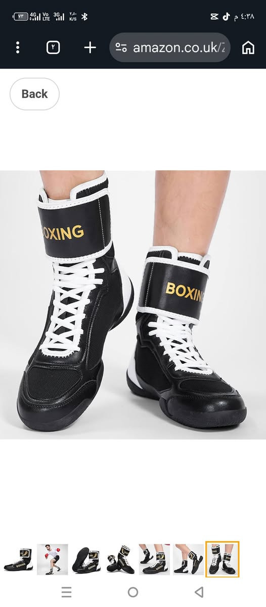 🔥 حذاء ملاكمة جديد للبيع  قياس 39🔥
حذاء Boxing عالي الجودة، خفيف ومريح، رقبة عالية لدعم الكاحل وثبات قوي بالحركة.
مثالي للتمرين والنزالات 💪🥊
اللون: أسود وأبيض بكتابة ذهبية

💰 السعر: 20 الف مع التوصيل


**إذا كنت صاحب هذا الإعلان وتريد حذفه لأي سبب، رجاءا أرسل رسالة إلى الدعم الفني**