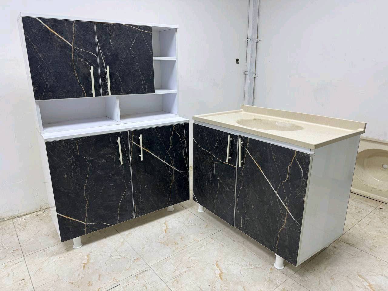 كاونتر خشب mdf ثلاث قطع قياس متر سعر 200 الف متوفر توصيل للحجز مراسله واتساب