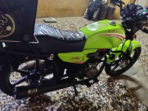 للبيع دراجه شاينك مرقم 2023ماشيه14الف حقيقي دراجه مكفوله رايده 1750وبيه مجال شي بسيط  تحويل ثاني يوم ***********
