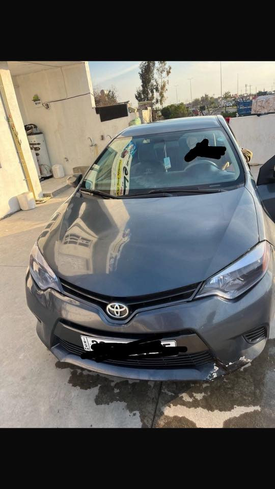 السلام عليكم
للبيع 
كورلا موديل 2016 مواصفات LE مرقمه اربيل دولي باسم البايع شرط التحويل والوكاله 
بچم كبس ضررها باب وچاملق خلفي بامريكا فقط بدون دواخل 
گير ومحرك شرط بلادي 
صور الضرر والسونار مرفق بالمنشور  
عنوان السياره صلاح الدين  
للاستفسار الاتصال على الرقم التالي 
***********
