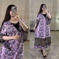 دشداشة نسائي • فري سايز ٩٥ كيلو • خامة زبدة