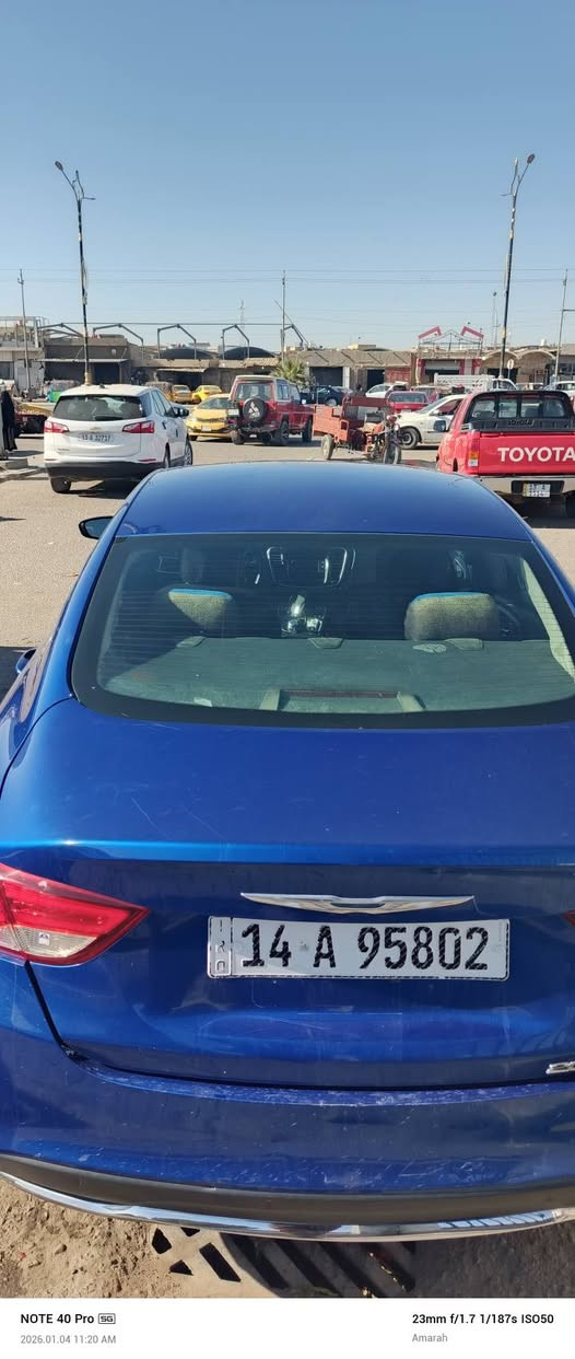 كرايسلر سي ٢٠٠
موديل ١٥ 
بسمي رقم بصرا 
رايد مراوس اوباما أو جارجر 
مكاني ميسان أريد فقط خصوصي 
تحياتي الكم ***********
كير محرك مكفول محرك ٢٤٠٠ 
بصمه تشغيل عن بعد
ادامه كامله 
تحديد مسار
شاشه اعطال
