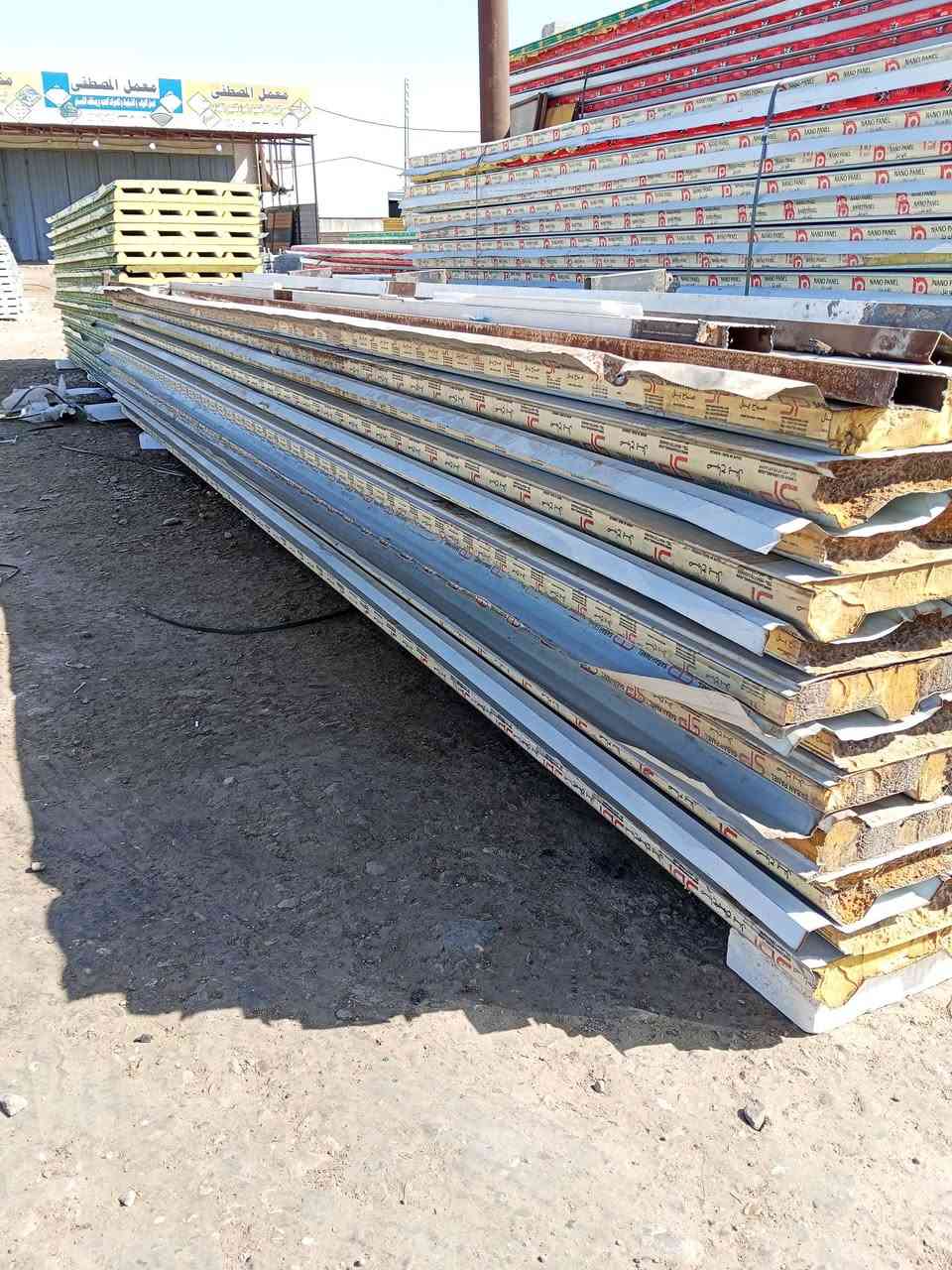 توفر سندويج بنل مستعمل نظيف جدا قياس 7متر عدد 12قطعة 
للاتصال📞*********** 📲***********
