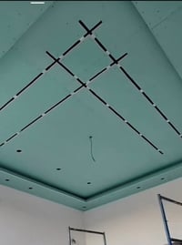 شغلي جبسن بورد سقوف ثانويه  ديكورات بلازمه سحبات ملكية  بديل رخام بديل...