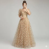 فستان مناسبات • شيفون منفوش • مقاس 40/42