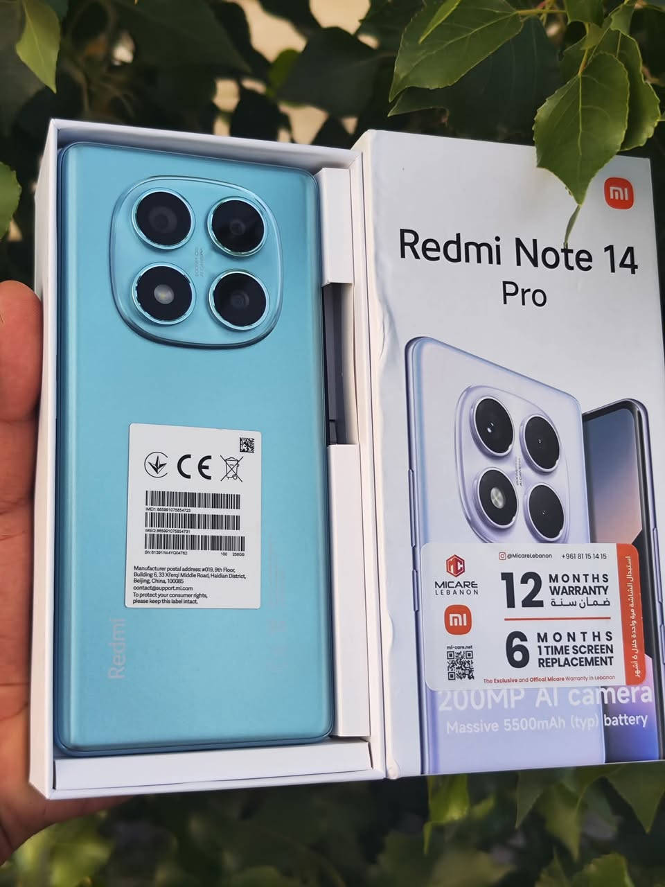 السلام عليكم
Redmi Note 14 Pro
256كيكا
8+8رام
شحن سريع 45 واط 
شاشة امولد منحنيه 
كاميرا 200mp
المعالج helio G100 ultra
سماعه استريو
بصمه بشاشه
نضافه%100
جهاز بشرط مامفتوح
جهاز كامل غراض 
سعره 270
مكاني الحويجة توصيل ماعندي
***********

