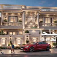 نستعرض لكم أحد مشاريعنا السكنية قيد الإنشاء: فيلا بتصميم كلاسيكي مهيب ...