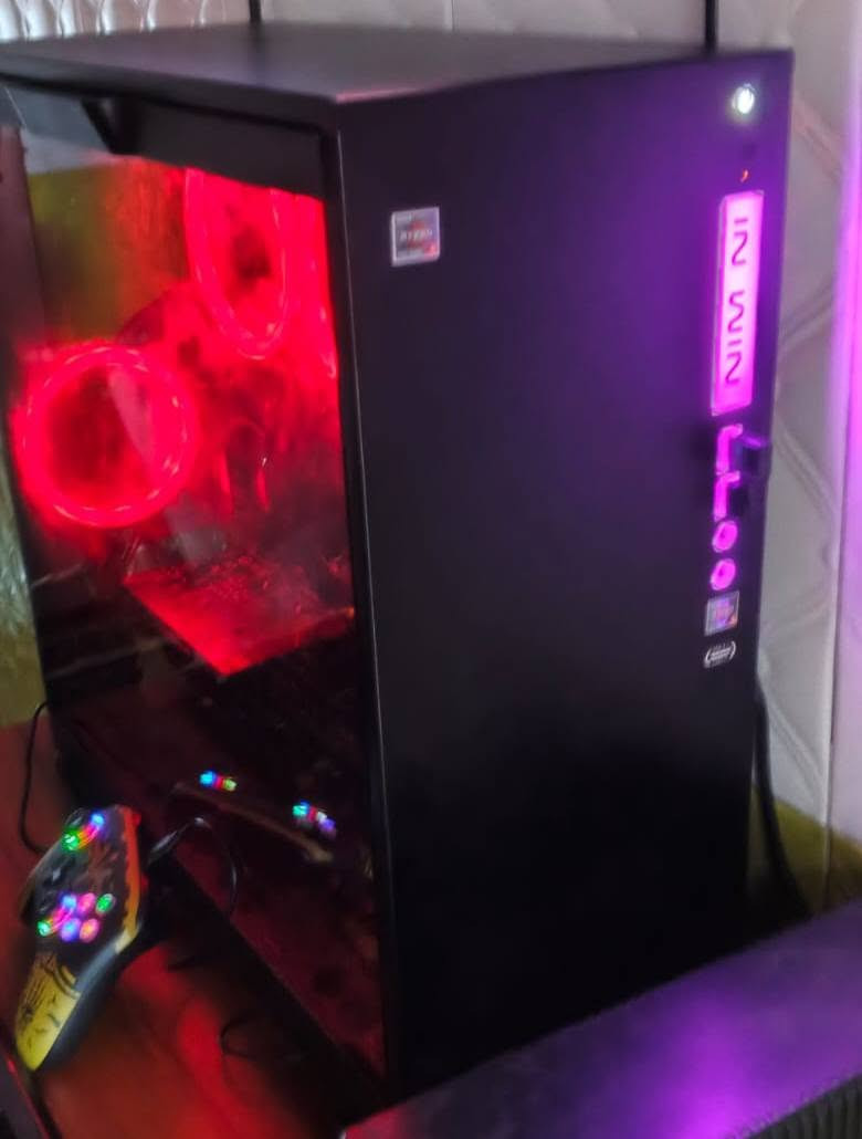 سلام عليكم 
CPU: Ryzen 5 2600
GPU: MSI GTX 1050 Ti
RAM: 16GB DDR4 3200 Mhz
Motherboard: ASUS Prime B450M
Storage: 256 GB SATA SSD + 1TB HDD 
PSU:Thermaltake Litepower 650W
Case: InWin
حاسبة جدا نضيفة وندوز 11 مفعل مدة الحياة
يجي وياةكيبورد كيمك سعرة(330الف) توصيل جميع محافظات العراق 

( متوفر ايضا دنكل واي فاي أو دنكل بلوتوث أو واير لأن 20 متر اصلي )


**إذا كنت صاحب هذا الإعلان وتريد حذفه لأي سبب، رجاءا أرسل رسالة إلى الدعم الفني**