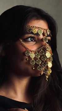 برقع خليجي • جودة عالية • لون ذهبي