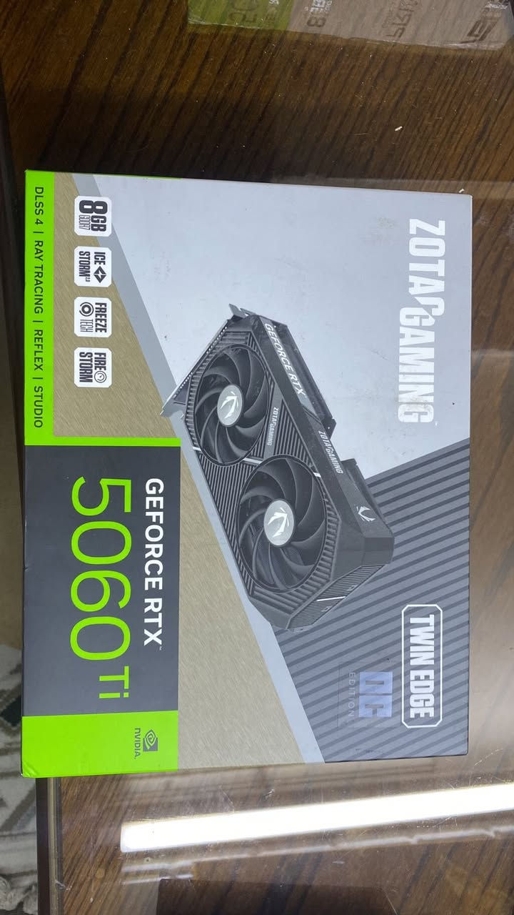 حبايب هذني الغراض طلبتهن من امريكا ردت اسوي تجميعتين اني واخوية وانصدمت باسعار الرمات معلكة وقررت ابيعهن 
Asus prime 5060 8gb ثلاث مراوح 
جديد غير مستخدم بس شوية العلبه تضررت من الزاوية
سعرة ٥٧٥ الف قفل
Zotac 5060 ti 8g مروحتين 
جديد بالباكيت 
رايدة ب٥٨٠ الف قفل

مبرد corsair280  icue link h115i
رايدة ب١٠٠ الف
حبايب اسعار نهائية لان مكلفاتني اكثر الله شاهد 
كلة جديد بالباكيت وكل القطع ضمان ٣ سنوات من الشركة الام 
مكاني بغداد حي الجهاد وتوصيل موجود
***********
