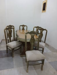 سفرة طعام • طاولة طعام • سفرة دمياطي • خشب زان • 6 كراسي • كراسي سفرة ...