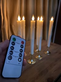 شموع بطارية • ريموت تحكم