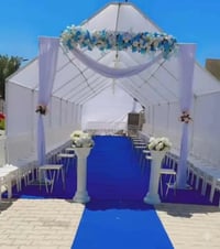 خيمة خطوبة • ديكور ورد أزرق • تكريت القادسية