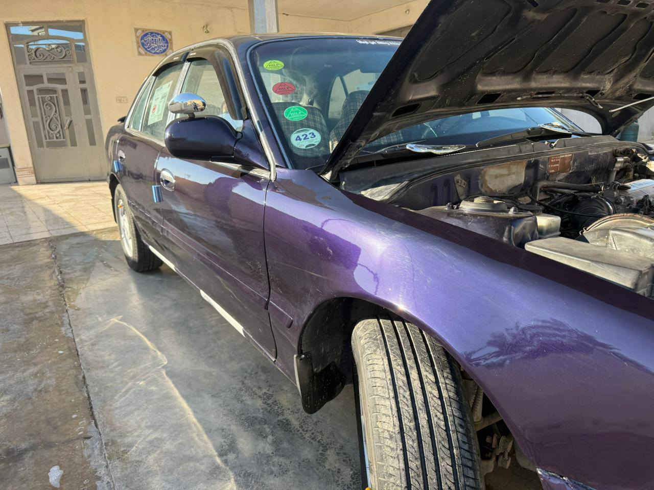 سوناتا 2
موديل 1994
لون مميز 💜
رقم الانكليزي الجديد 
مكينه حاوية 
اوتوماتيك 
صدرها زين 
تخم تاير امامي + خلفي 
عنواني ديالى بعقوبة كنعان اي ستفسار اتصل***********
