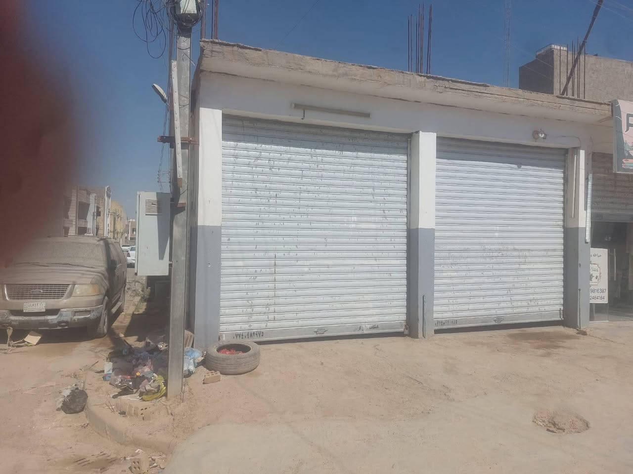 السلام عليكم احبتي 
محلات اثنين للايجار ركن بالدورة حي دجله شارع تشرين قرب من مولدة ابو فرح الشارع الفاصل بين گرارة السكني ودجله الزراعي أطوال المحل النزال 8 أمتار والعرض 3امتار 
محلات بمساحه خير من الله لاستفسار يرجى الاتصال على الارقام التاليه 
***********
***********👉 واتساب 
علما البناية مكونه من خمس محلات 3مؤجرات وباقي اثنين الركن
