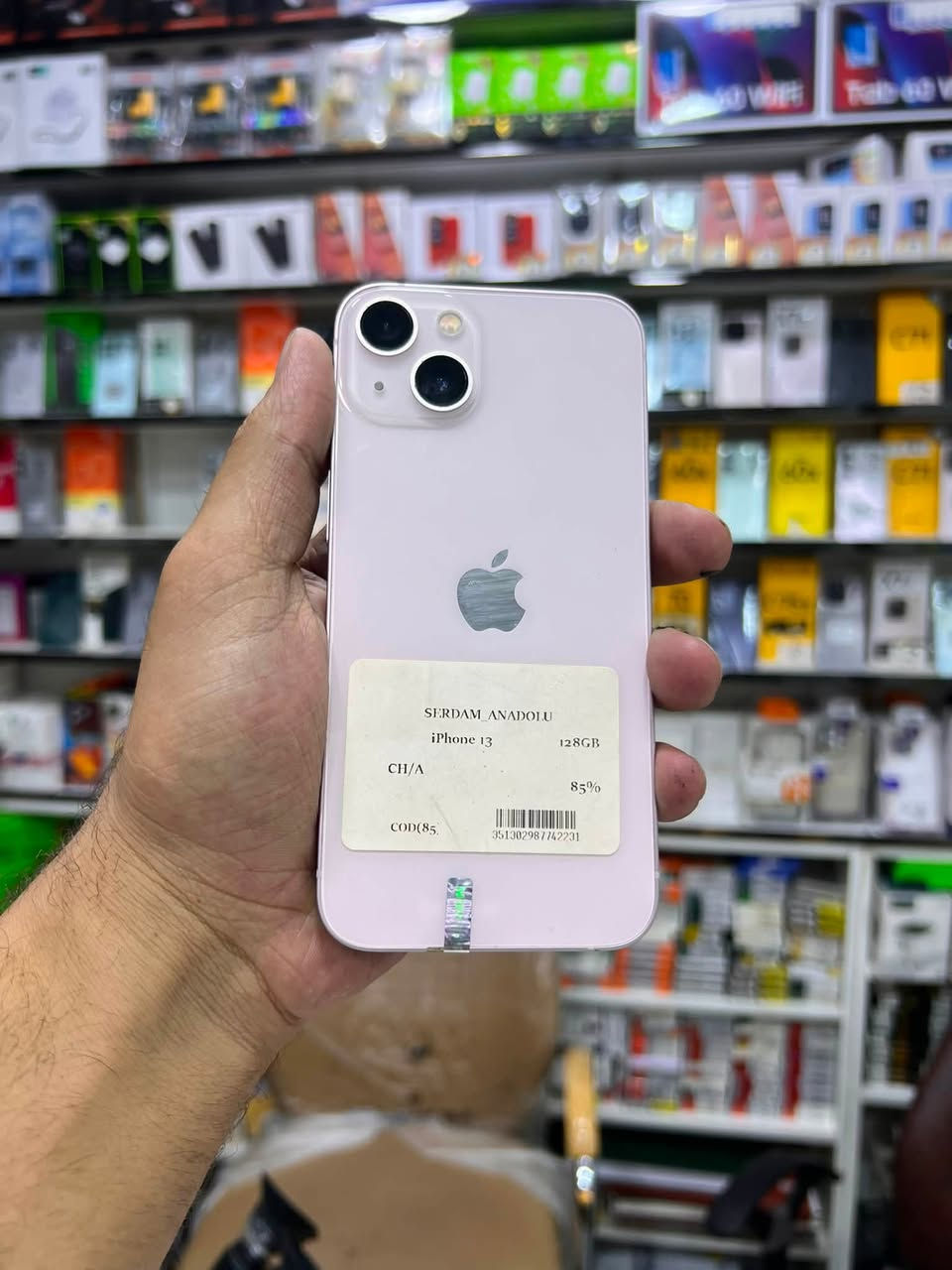 📱 iPhone 13 

✨ المواصفات:
🔹 السعة: 128 GB 
🔹 نسبة البطارية: 85% 🔋
🔹خطين دبل شريحه 
🔹 نسخة الشرق الأوسط
🔹 الملحقات: بدون 
🔹 الجهاز بحالة ممتازة، نظيف وجاهز للاستخدام.

💥 السعر 🔥🔥🔥
📩 راسلنا لمعرفة السعر 

✅ متوفر الآن لدى علاء للهاتف النقال

♻️ كما نشتري جميع الهواتف المستعملة بأفضل الأسعار مع تقييم فوري ودفع نقدًا.

💳 ويتوفر لدينا التقسيط لحاملي:
✔️ ماستر كارد الرافدين
✔️ ماستر كارد الرشيد

📍 العنوان:
واسط – الزبيدية – الفلكة، مقابل منفذ أروك
علاء للهاتف النقال

📞 للاستفسار أو الحجز أو مراسلتنا عبر واتساب:

📲 ***********
📲 ***********
