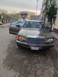 مارسدس موديل ١٩٨٧ اللون جوزي بني   صبغ عام .  سيارة بلادي شلع   محرك  ...