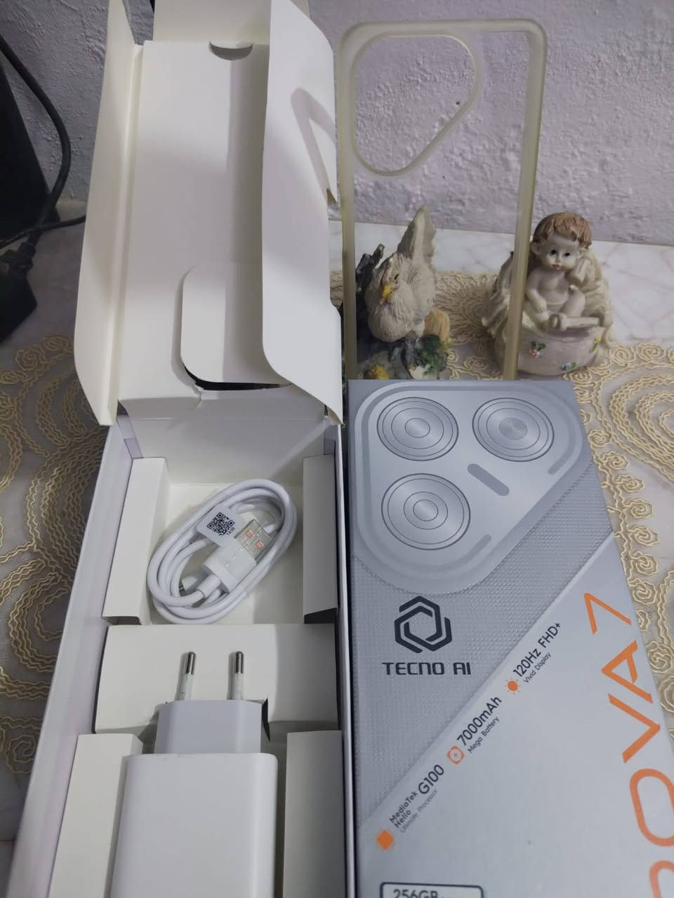 Tecno Pova 7 4G
وحش الأداء + بطارية خرافية 

شاشة كبيرة 6.78 إنش بدقة +FHD وتردد 120Hz لعرض سلس وواضح 
 معالج قوي Helio G100 Ultimate مناسب للألعاب والاستخدام اليومي 
 ذاكرة 8GB RAM + تخزين 256 مع إمكانية التوسعة 
 كاميرا رئيسية 108MP لصور عالية الدقة  
 بطارية عملاقة 7000mAh تدوم وقت طويل  
 شحن سريع 45W + شحن عكسي Pova 7 4G
وحش الأداء + بطارية خرافية 

شاشة كبيرة 6.78 إنش بدقة +FHD وتردد 120Hz لعرض سلس وواضح 
 معالج قوي Helio G100 Ultimate مناسب للألعاب والاستخدام اليومي 
 ذاكرة 8GB RAM + تخزين 256 مع إمكانية التوسعة 
 كاميرا رئيسية 108MP لصور عالية الدقة  
 بطارية عملاقة 7000mAh تدوم وقت طويل  
 شحن سريع 45W + شحن عكسي
مراوس او بيع السعر 285
مكاني بغداد الرصافه


**إذا كنت صاحب هذا الإعلان وتريد حذفه لأي سبب، رجاءا أرسل رسالة إلى الدعم الفني**