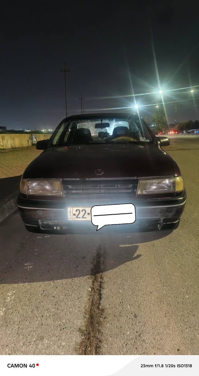 سيارة أوبل فكترا موديل1991 محرك 16 رقم أربيل سنويه منتهية من 10اشهر شرط تحويل سعر 36$ و بيها مجال بسيط ***********
