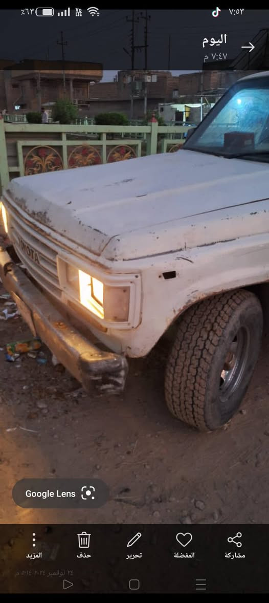 السلام عليكم لاندكروز 89 ام عيون رقم بغداد باسمي لون أبيض حالين الفجر ذقار *********** سعر 32
