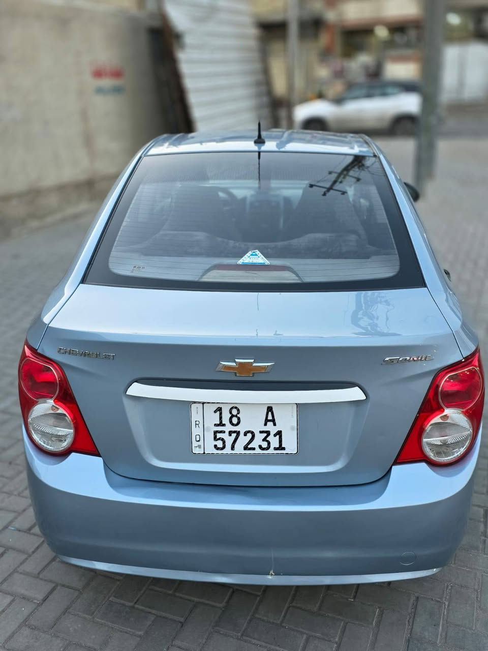 سلام عليكم للبيع شوفرليت افيو سونك
 مديل 2013 وارد خليجي لون بحري مميز صبغ ٣ قطع جماليه ابيع احزام بدون حادث السياره  اباسمي تحويل ثاني يوم  كير مكينه صدر كهربائيات كفاله مكينه 1800 المرغوب 
تايرات جدد 
دوشمه جديده باتري جديد 
ويلكب رياضي
السعر 60  
مكانها بغداد شارع الصحه 
السعر ***********
