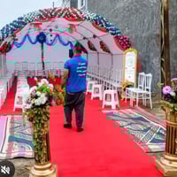 خلي مناسبتك وية تجهيزات سجاد الموسوي مميزة نصب خيمة عرس خطوبة + كوشة 👰...