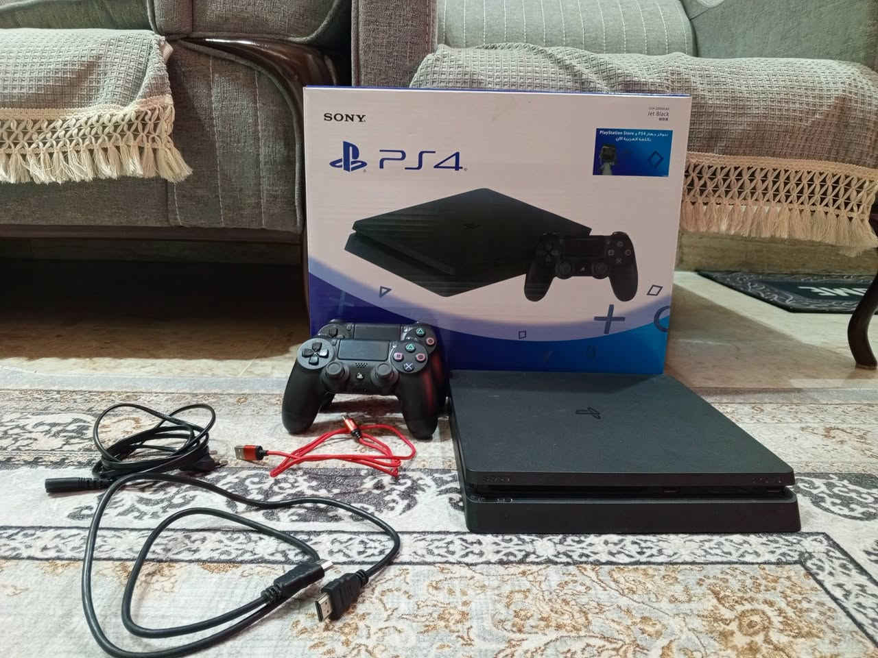 جهاز بلي 4 سلم اونلاين
ذاكره 500G

جهاز لا مفتوح ولا اي خلل بي النضافه 100% كما موضح 

GTA 5 

وياهه كامل ملحقاته الاصليه

واثنين جوستكات الاصليه والتجاريه

***********
السعر 250 وبي مجال

المكان بغداد-حي الجهاد

لا يوجد توصيل
