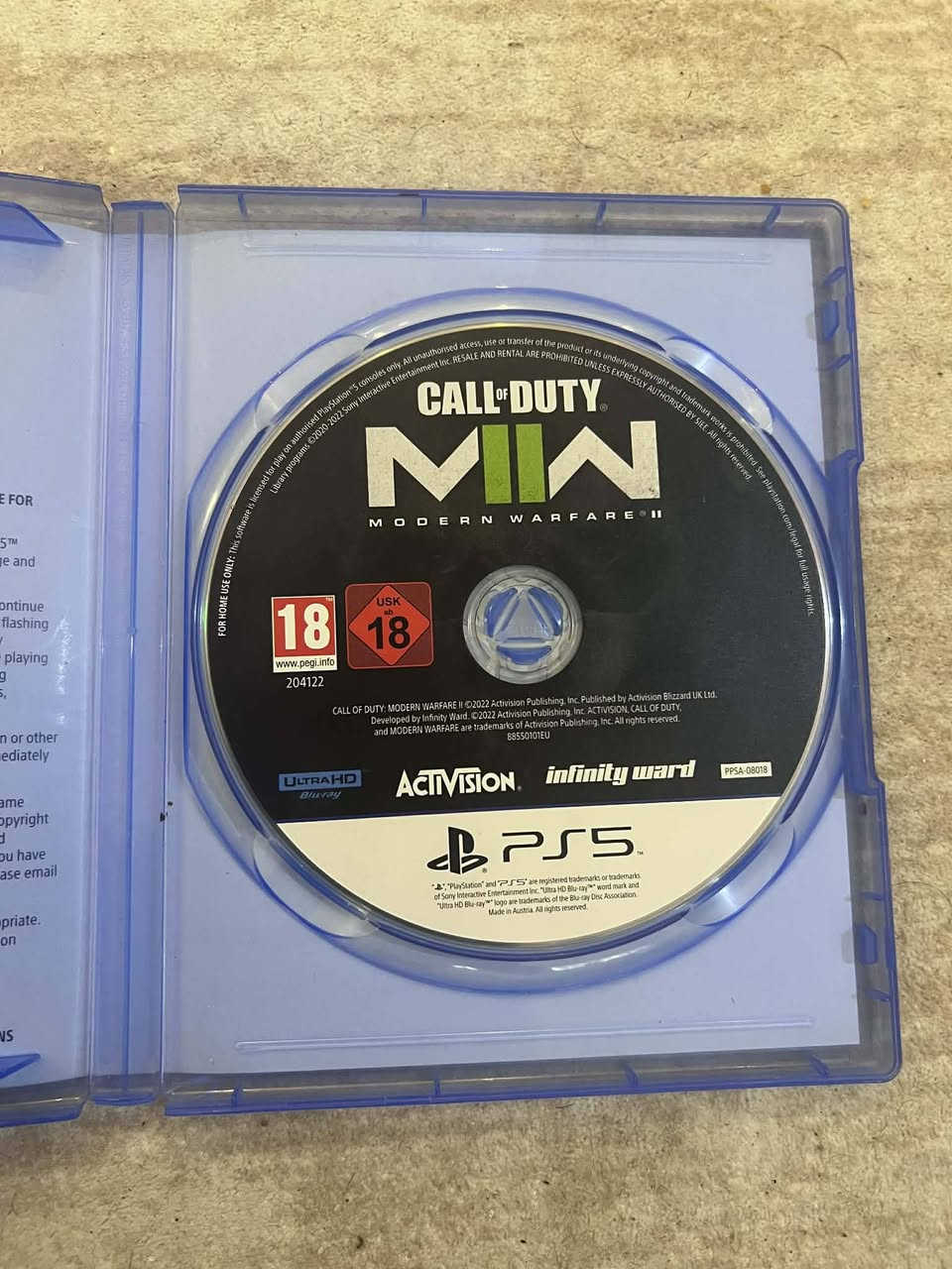 العنوان في بسمايه
السعر 30 الف شرط نضافه 99%
Call of duty modern warfare 2ps5


**إذا كنت صاحب هذا الإعلان وتريد حذفه لأي سبب، رجاءا أرسل رسالة إلى الدعم الفني**