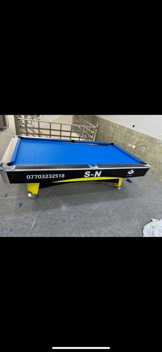 السلام عليكم شباب 
رجعنالكم بأجمل العروض عند تجهيزات روني 
توفرت لدينا طاولات بليارد جديدة اصدار 2026 السوبر ماستر النفخ، 
جميع الطاولات تأتي بضمان أصلي وكالة، ومع كافة الملحقات 
ويتوفر كادر شد ونقل 
للإستفسار الاتصال: 
*********** 
*********** 
*********** 
يتوفر واتساب
