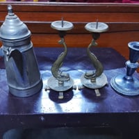 مصب نحاس • شمعدانات دولفين • كلاص نحاس منقوش