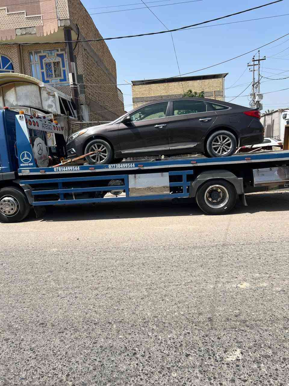 كرين سطحية لنقل السيارات الحديثه و العاطله و المضروبة داخل النجف وخارج النجف على مدار 24 ساعة (***********)
