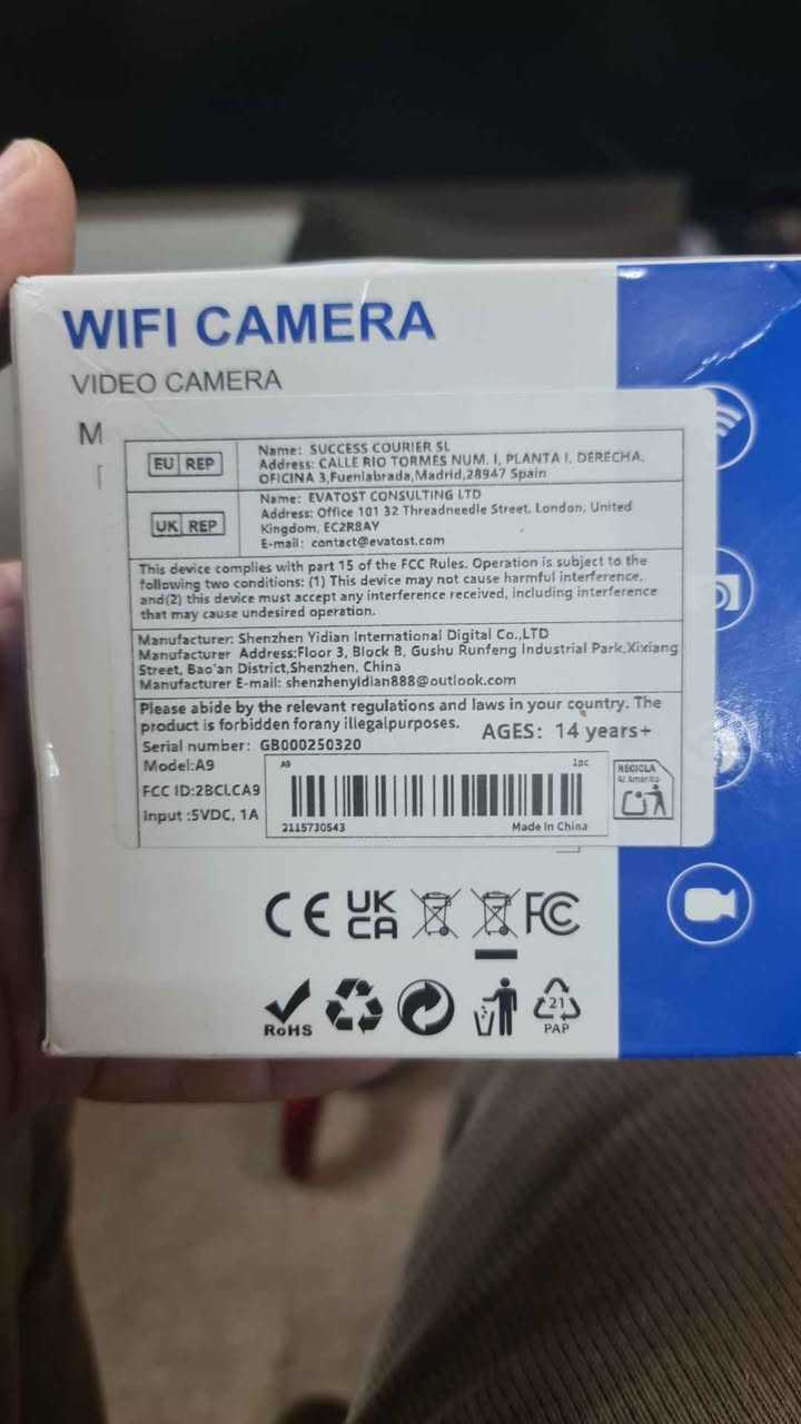 کامیرایەکی چاودێری رەبتی وایفا دەبێت 
تازەیە و بەکار نەهاتووە 
نرخی ١٥ هەزار و گەیاندن هەیە دار بنديهكان, السليمانية


**إذا كنت صاحب هذا الإعلان وتريد حذفه لأي سبب، رجاءا أرسل رسالة إلى الدعم الفني**