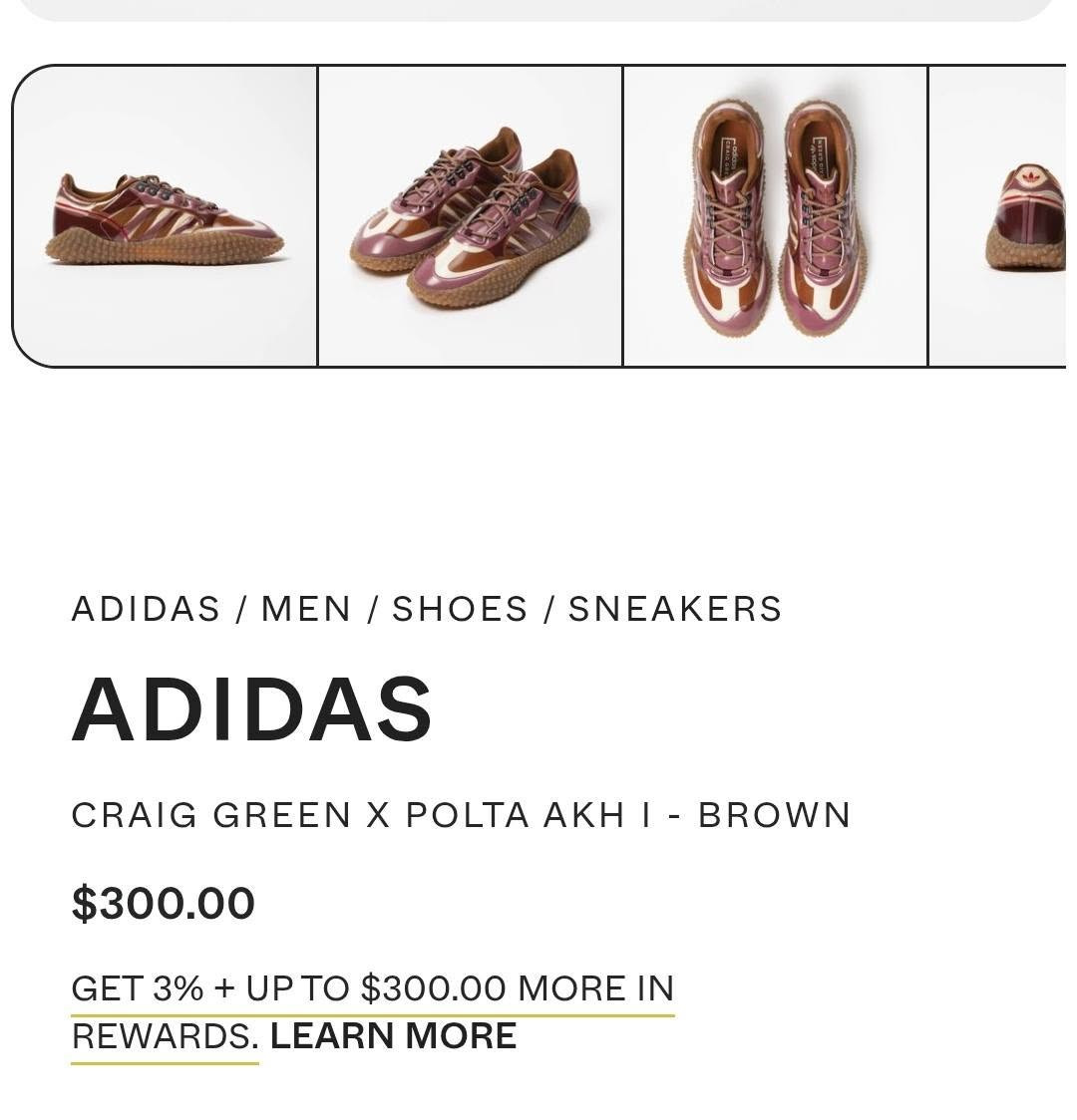 حذاء رياضى من تعاون adidas Craig Green x Polta AKH I باللون البنى، يتميز بنعل مطاطى ذو نتوءات بارزة.
وكاله القياس 44 سعره بالوكاله 300 دولار رايده ب75 ملاحظة لا يوجد توصيل للاستفسار خاص مكاني شارع فلسطين


**إذا كنت صاحب هذا الإعلان وتريد حذفه لأي سبب، رجاءا أرسل رسالة إلى الدعم الفني**