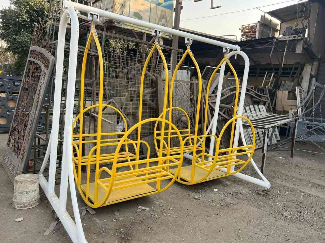 العاب  
مراجيح  مسطبات كراسي  منقلات شواء مزلحكانه ميزان سفينه 
داخل الصفحه اكثر من 600 تصميم
ديالى /بهرز
شغل حسب الطلب الاسعار حسب الحجم والتصميم 
للاستفسار
مراسلة الصفحه أو
✅واتساب ***********
🔴توجد خدمة توصيل
