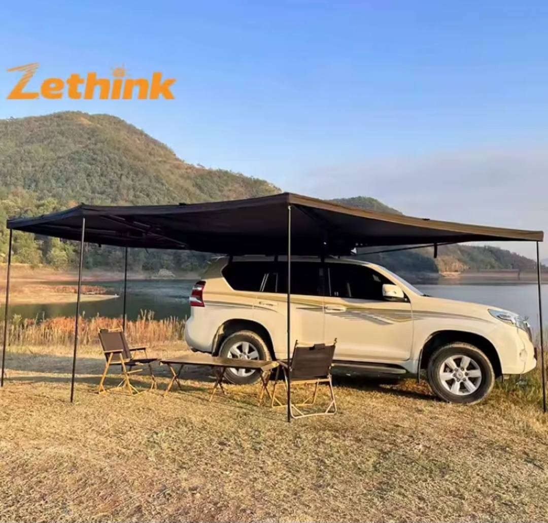 مظلة جانبية نوعية ممتازة وتر بروف.انارة داخلية متعدد  المنيوم 270 درجة العرض والعمق 2.5 متر اللون اسود. السعر 575 الف. بس سعر التكلفة. هاتف ***********
