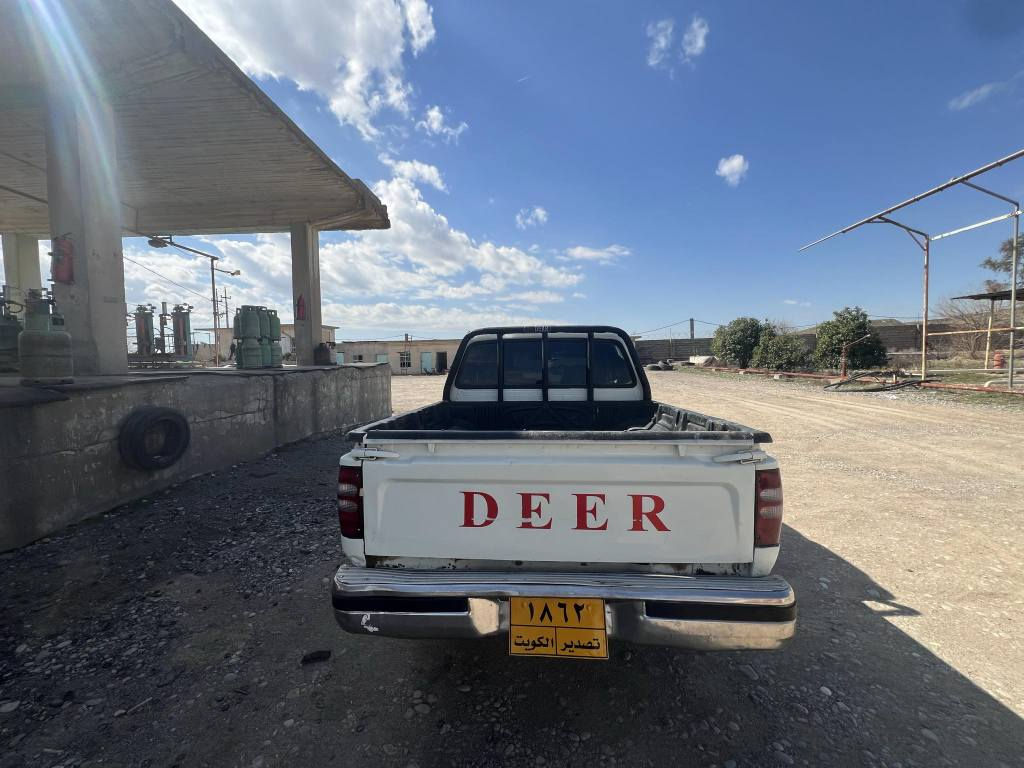 ***********
 سعرى ٣١ گةلا و معامةلة 
شوين كوية 
پیکاب  دێر 
موديل ٢٠٠٦ 
مةنفيست فسفؤر 
مكينة بةخ 
بةشةرتى وةرگراو و براو نةبيت 
دشبول سور 
مةكينة بةشةرت سةرف و بوخارى نيية أربيل, العراق
