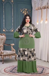 فستان غجري • ستراس • مقاسات L-XL-XXL