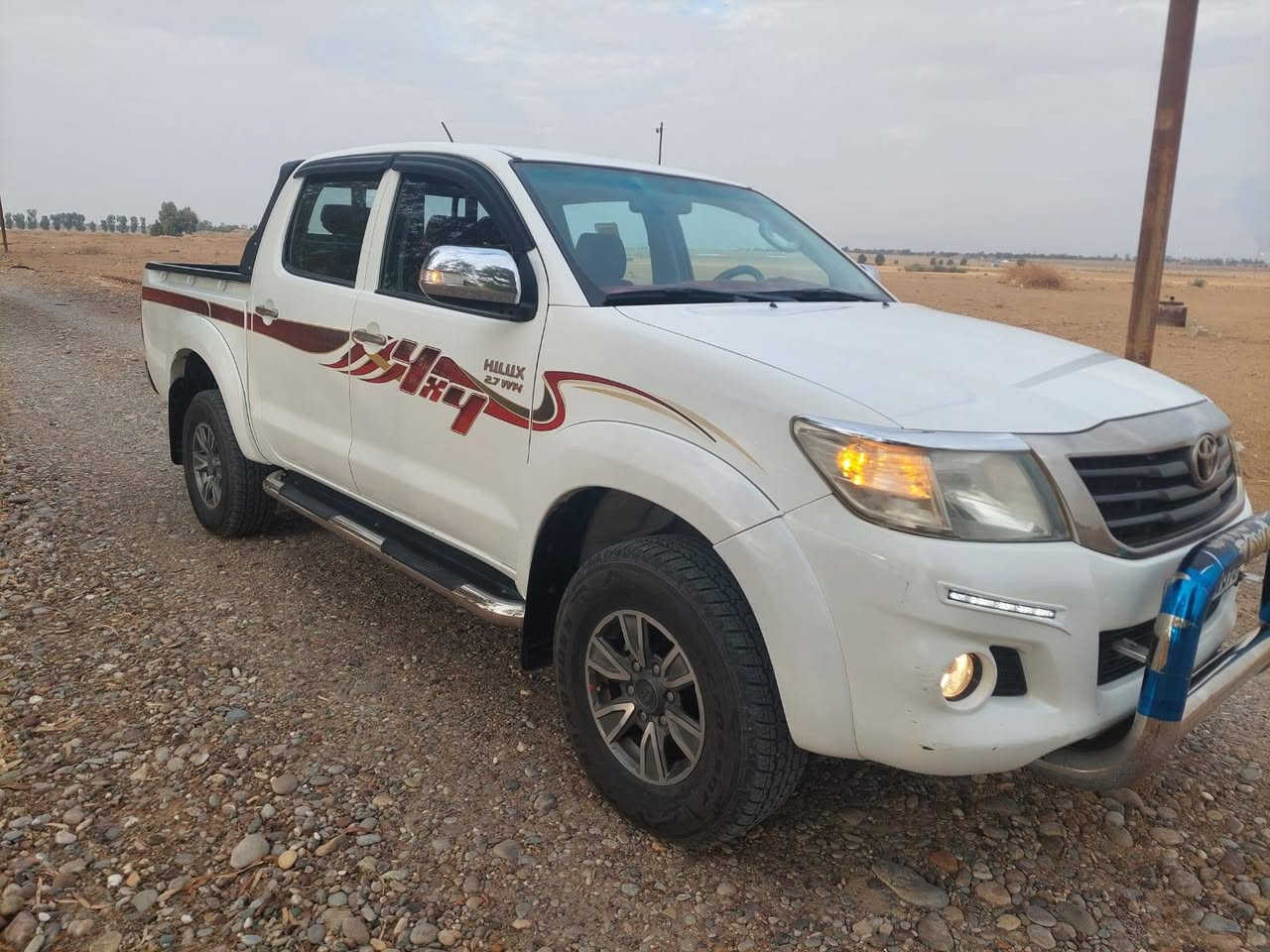 السلام عليكم
بكم هايلوكس (٢٠١٣) سيد نهرو للبيع او مراوس
رقم اربيل باسمي 
ماشيه ١٤٢ الف 
سنويا لل ٢٨
كير اوتماتيك 
بيها بارد بالبك لايت 
 مبدل بيها واشر قبق ولفات
للاستفسار تواصل خاص


**إذا كنت صاحب هذا الإعلان وتريد حذفه لأي سبب، رجاءا أرسل رسالة إلى الدعم الفني**