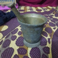 اخوان هاون نحاس ثقيل القياس الارتفاع  16سم وليده قياس 26سم للبيع 07712...