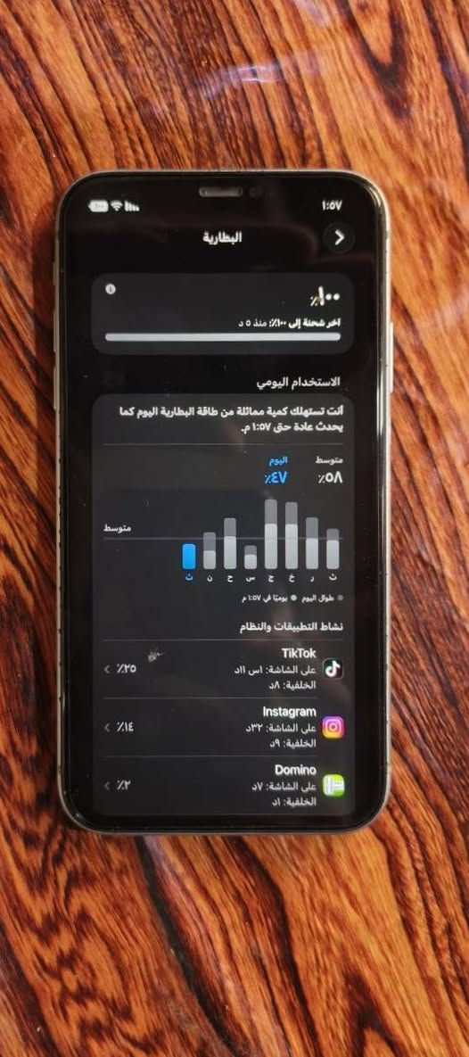 سلام عليكم جهاز آيفون ١١عادي ذاكرته ٦٤ بطاريه ١٠٠مبدله اصليه وهاذه الكسر مو شاشه لا. لزكه رقمي ***********سعره 220
