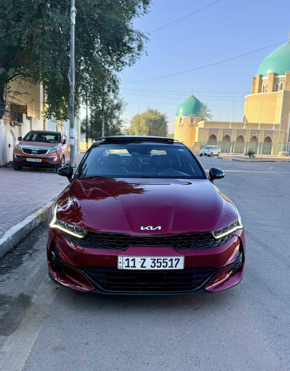 Kia k5 gt line2022.                
مواصفات جي تي لاين مكينه 1600 turbo بانوراما بصمه هند بريك كهرباء لد امامي خلفي drive mode كشن كهرباء مطعم بجلد اسود رادار امامي خلفي قياده ذاتيه نقطه عمياء مري شفط  ويل 18 ماشيه 27000ميل حادث الجاملغ مبدل والباب مصبوغ بدون شاصي ولا لغد وبيهه بادر بلجاملغ الايسر الامامي وبيهه شخط بلجاملغ الخلفي الايسر رايدهه 177ورقه مكاني بغداد

***********📞
