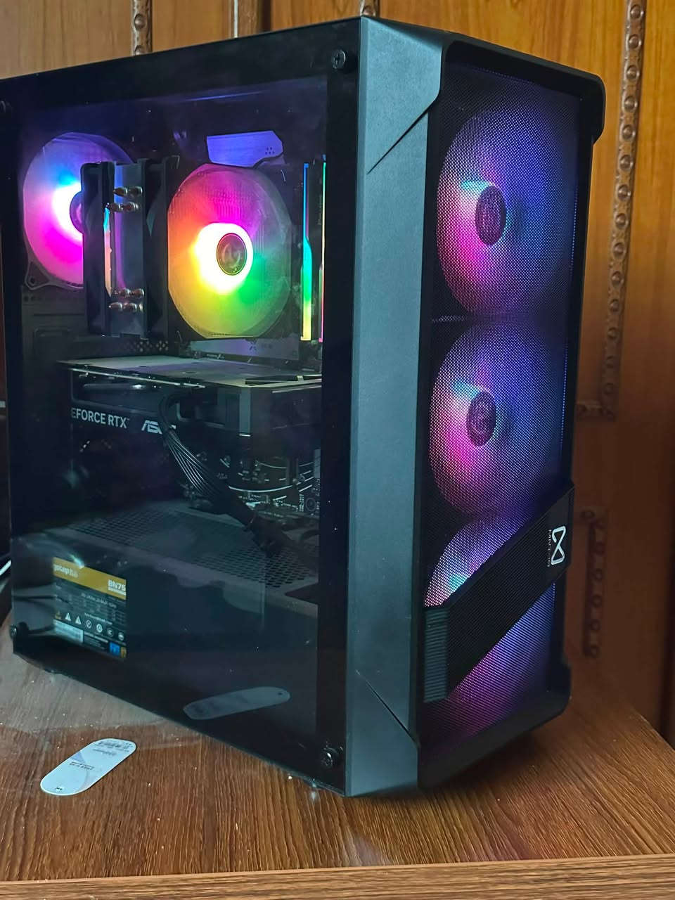 RYZEN 7 7700 - TRY
VGA RTX 5060 TI 16GB ASUS DUAL OC BLACK

32G KIT DDR 6000MHZ RGB G.SKILL AMD

B650 ASUS PRIME PLUS DDR5

C970 PLUS 1TB GEN4 NVME M.2 3DNAND 6300MB-DAHUA-C970VN1TB

PSU 750W 80+PLUS BRONZE SEGOTEP BN750 BLACK
PCIE-5

MNTOB MN-2000 FUSION ARGB AIR COOLER

MNTOB MN-2095B VENOM XX 4FAN RGB

UPS 1500VA OFFLINE WB. سعره 1,900 هاذه رقم ***********رقم
