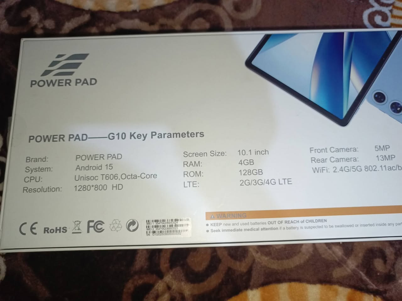 ايباد POWER PAD
ايباد نضيف كامل ملحقات ويا ماوس وكيبورد وشاحنه مستخدم اسبوعين عشوائيه 4 ذاكره128 شاحنته سريع مايخلص شحن ابسرعه 
اسباب البيع محتاج فلوس مكاني سامراء 
خابرني عل هاذا الرقم ‏‪***********‬‏ او راسلني عل فيس سعره 150 وبي مجال قليل 
❤❤
