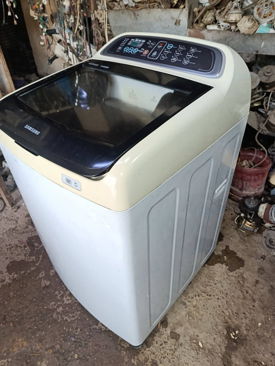 غسالة أوتوماتيك سامسونج كبيرة تغسل بطانيات حجم ١٧ كيلو عالبلاد و ضمان سنة 
نظام مبسط ٩ برامج حوض ستيل
ذاكرة 
قفل حماية بسعر ٢٢٥ فقط 
عالبلاد و ضمان سنة 
توصيل مجانا داخل بغداد 
***********
بغداد دورة المهدية الاولى عبدالعزيز للغسالات
