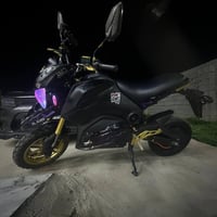 دراجة شحن قفاز Mini Electric Scooter إنارة أمامية بنفسجية 🚥 دسكات جديد...
