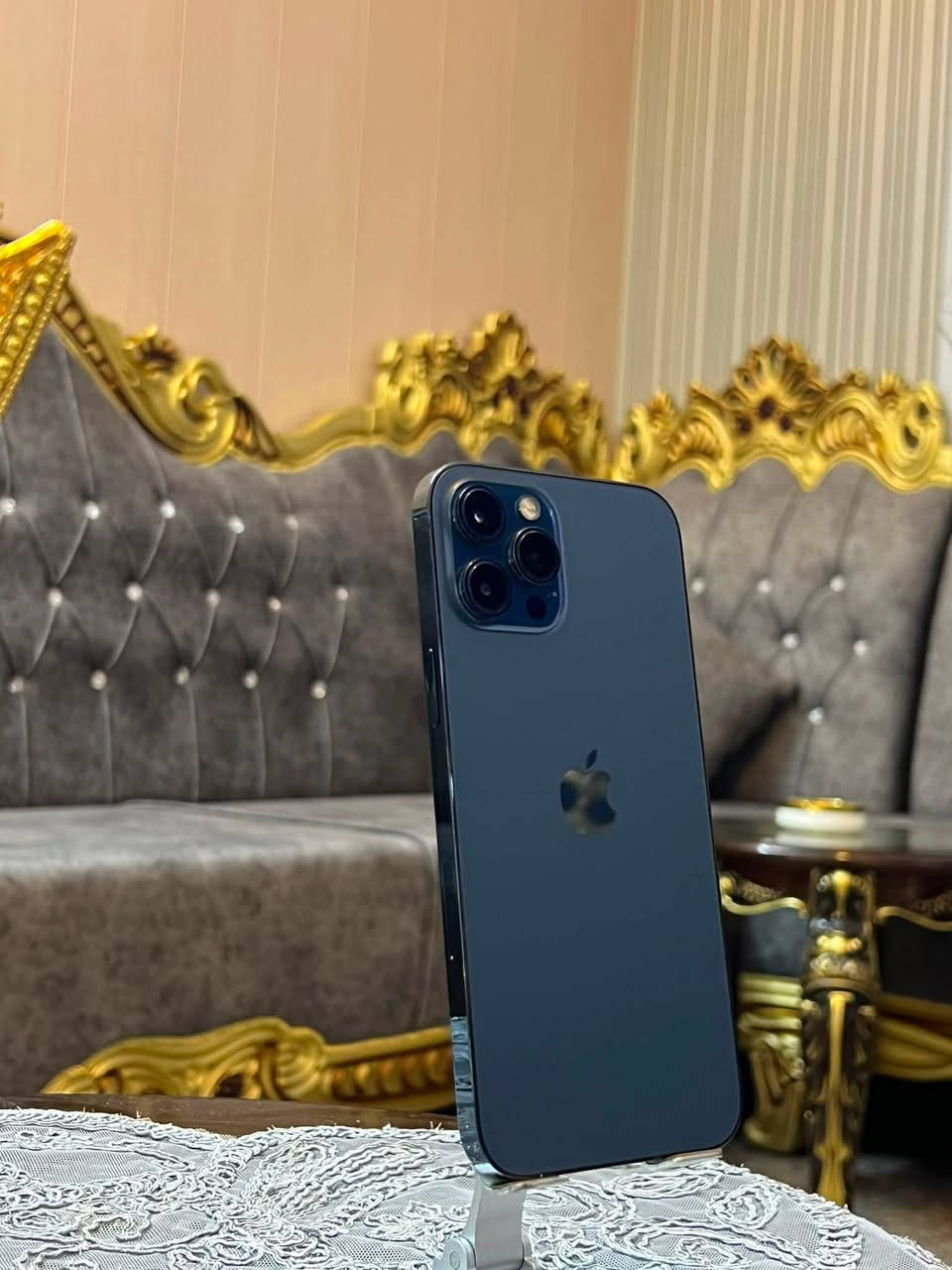 آيفون 12 برو ماكس ذاكره 128 جهاز جديد مآبي اي ملاحض فقط البطاريه مبدله اصليه تقره 100 
السعر 450 وبي مجال 
***********
المكان فلوجه حي نزال
