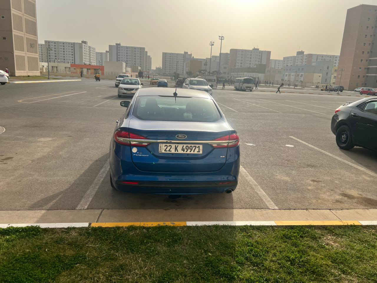 فورد فيوجن ٢٠١٧ قطعتين ضررها بدون دواخل بچم كبس وجنطة كبس شركة وبدون دواخل مواصفات se المعروفة ٣ شاشات حساس كاميرا دوارة اوتوستوب سايد بريك كهربائي شفتات سرعة كير ٦ نمرة كشنات كهربائي تبريد قطعتين ثلاجة نظام سبلت (مناخ) محرك ١٥٠٠ تيربو (بانزين عادي) جاهزة ١٠٠٪؜ 
تحويل شرط السيارة باسمي وبدون غرامات
السعر ١١٤ مجال بسيط
مكانها بغداد مجمع بسماية السكني
موبايل ***********
