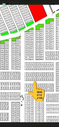 قطعة ارض مفروزه ملك صرف (مربع 5000) ملاصقه ويه مربع 6000 وقريبه من شار...