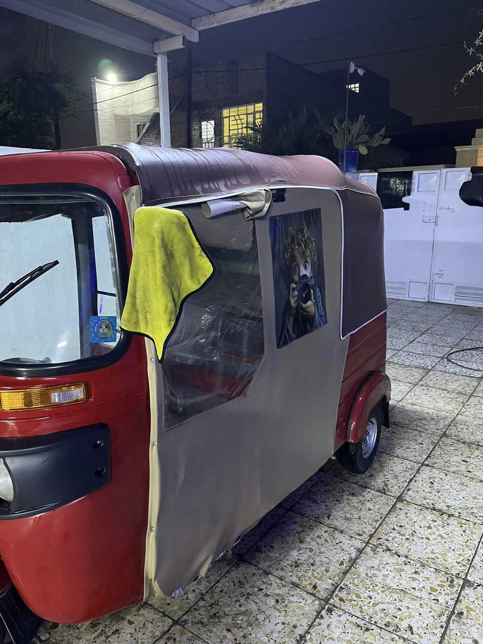 السلام عليكم تكتك 2017شهر ال12طابه بل 18التكتك بيه مكينه مال 20رقم و سنويه تحويل ثاني يوم خير من الله الدراجه كلشي ما ناقصه كامله من كلشي كهربائيات كله شغاله كلشي ما ناقصه تشغل و تطلع قطره خياس ما بيه معمره السعر 4و800وبيه مجال مكاني زعفرانيه شارع المعهد رقمي ***********
